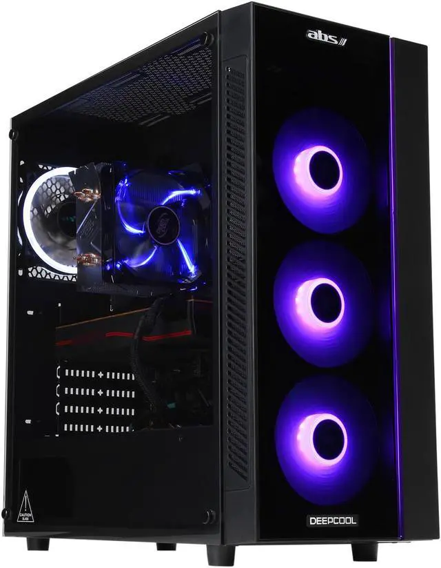 Alt view image 5 of 12 - ABS Mage H - Ryzen 7 3700X - Radeon RX 5700 XT - 16GB DDR4 3200MHz - 1TB SSD - Gaming Desktop PC