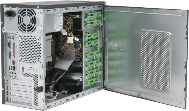 Alt view image 8 of 17 - Acer Desktop PC T650 AST650-U-C3601 2.80GHz 512MB DDR2 160GB HDD ATI Radeon Integrated Graphics Windows XP Home