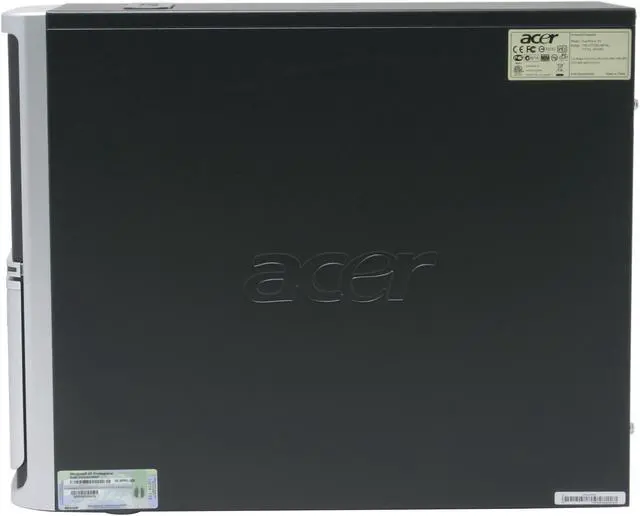 Alt view image 6 of 14 - Acer Desktop PC Power FG APFG-U-P5161 Intel Pentium 4 516 512MB DDR2 80GB HDD Intel GMA 900 Windows XP Professional