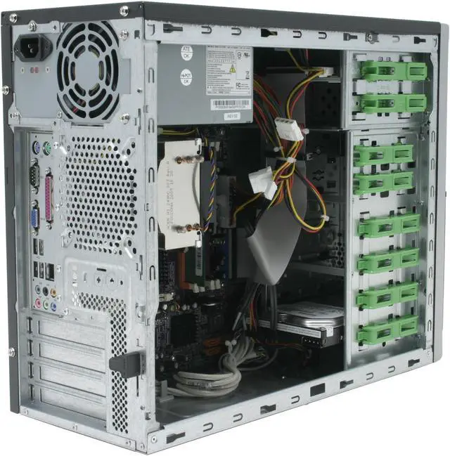 Alt view image 8 of 14 - Acer Desktop PC Power FG APFG-U-P5161 Intel Pentium 4 516 512MB DDR2 80GB HDD Intel GMA 900 Windows XP Professional