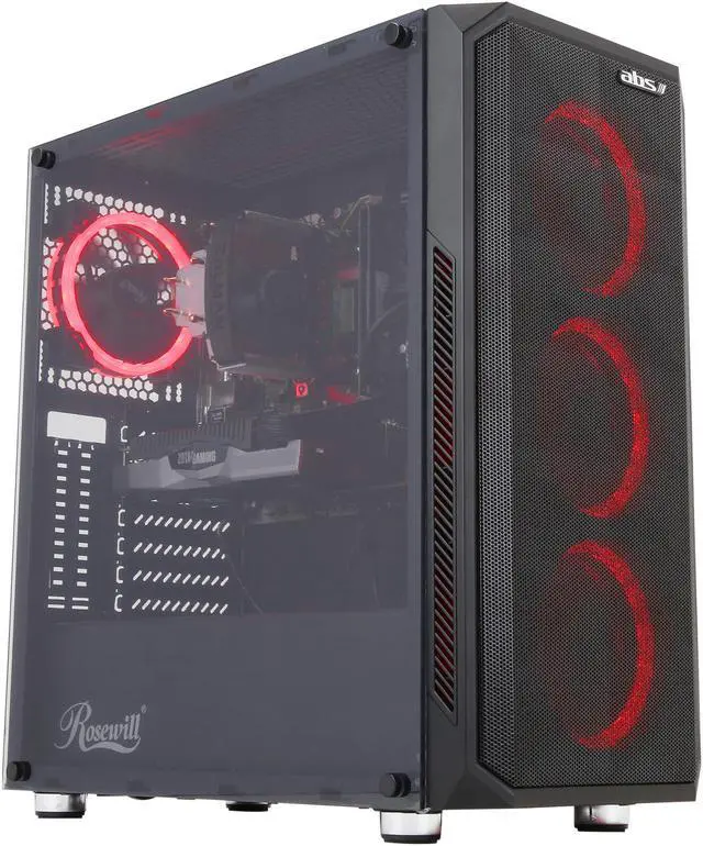 Alt view image 3 of 10 - ABS Mage M - Ryzen 5 3600 - Radeon RX 5700 XT - 16GB DDR4 3000MHz - 512GB SSD - Gaming Desktop PC