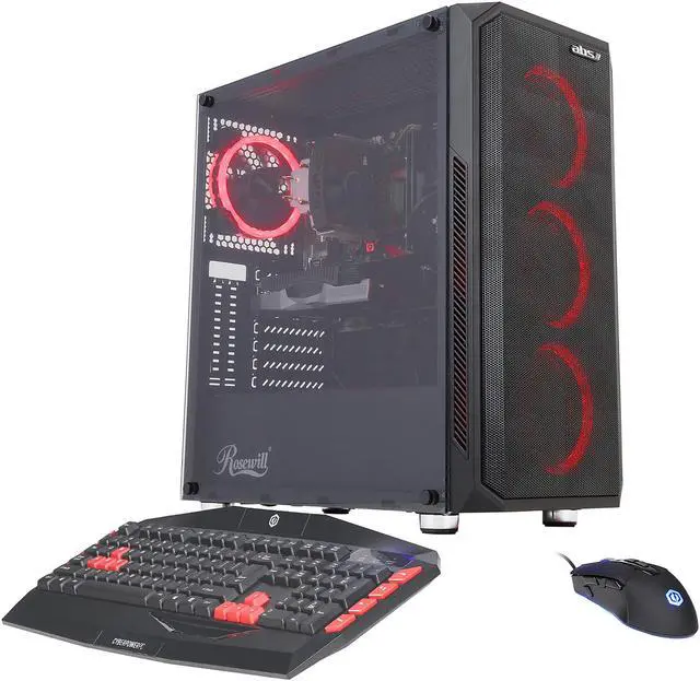 Alt view image 2 of 10 - ABS Mage M - Ryzen 5 3600 - Radeon RX 5700 XT - 16GB DDR4 3000MHz - 512GB SSD - Gaming Desktop PC