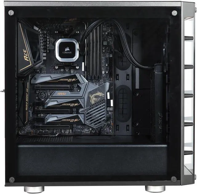 Alt view image 4 of 10 - ABS Forge - Ryzen 7 3800X - Corsair RGB Liquid Cooler (240mm) - MSI MEG X570 ACE Gaming - Corsair iCUE 465X Case - DIY Barebone Gaming Desktop System