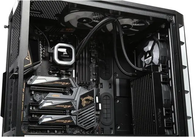 Alt view image 7 of 10 - ABS Forge - Ryzen 7 3800X - Corsair RGB Liquid Cooler (240mm) - MSI MEG X570 ACE Gaming - Corsair iCUE 465X Case - DIY Barebone Gaming Desktop System