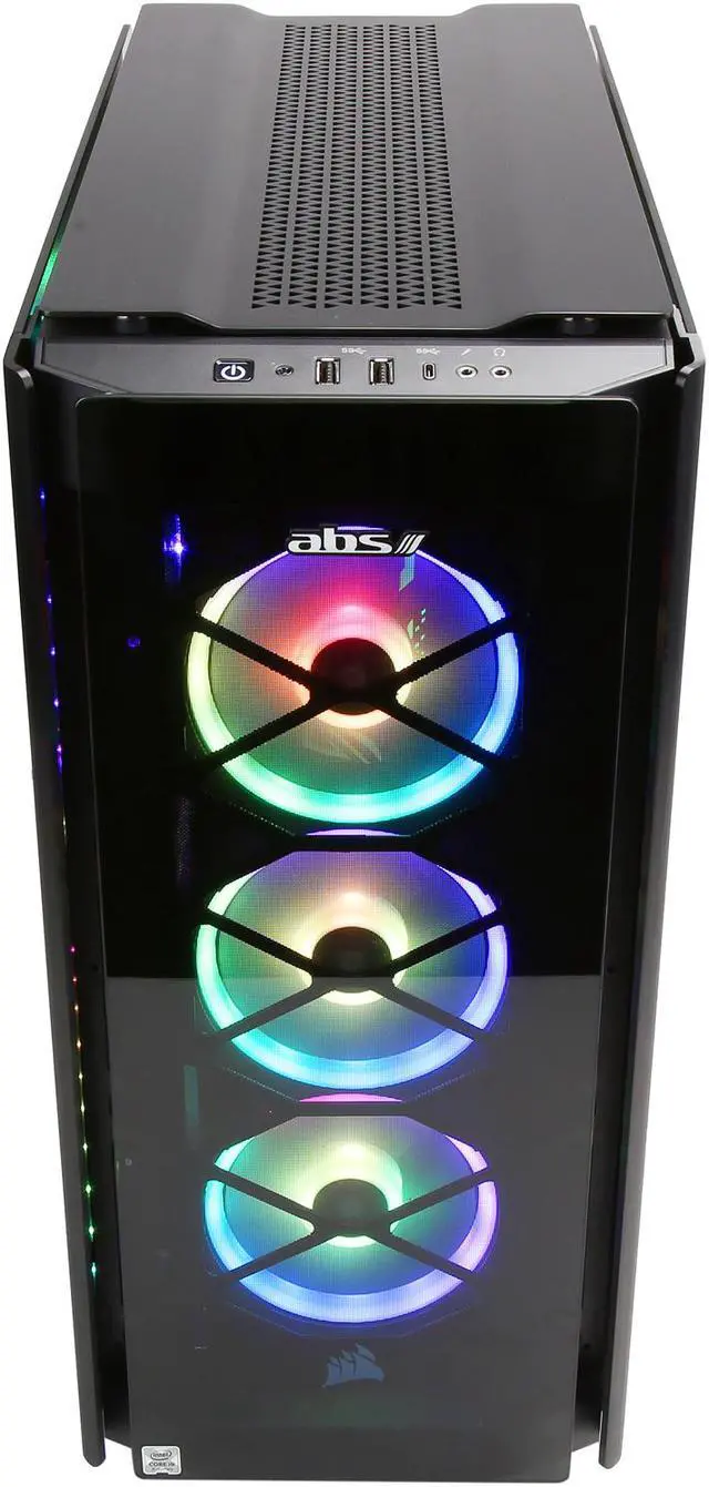 Alt view image 9 of 20 - ABS Obsidian - Intel i9-9900K - Asus ROG Strix GeForce RTX 2080 Ti 11GB GDDR6 - Liquid Cooling (240mm) - 32GB 3200MHz DDR4 - 2TB NVMe SSD - Gaming Desktop PC - Black