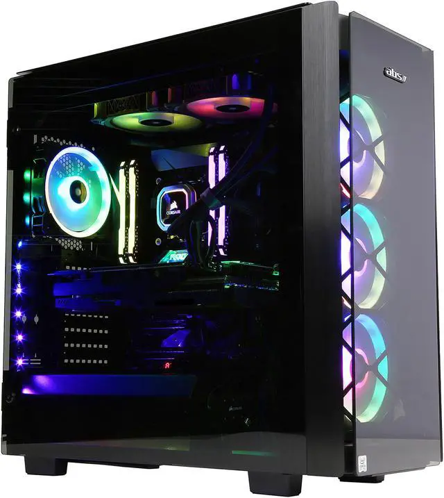 Alt view image 4 of 20 - ABS Obsidian - Intel i9-9900K - Asus ROG Strix GeForce RTX 2080 Ti 11GB GDDR6 - Liquid Cooling (240mm) - 32GB 3200MHz DDR4 - 2TB NVMe SSD - Gaming Desktop PC - Black