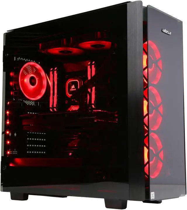Alt view image 5 of 20 - ABS Obsidian - Intel i9-9900K - Asus ROG Strix GeForce RTX 2080 Ti 11GB GDDR6 - Liquid Cooling (240mm) - 32GB 3200MHz DDR4 - 2TB NVMe SSD - Gaming Desktop PC - Black
