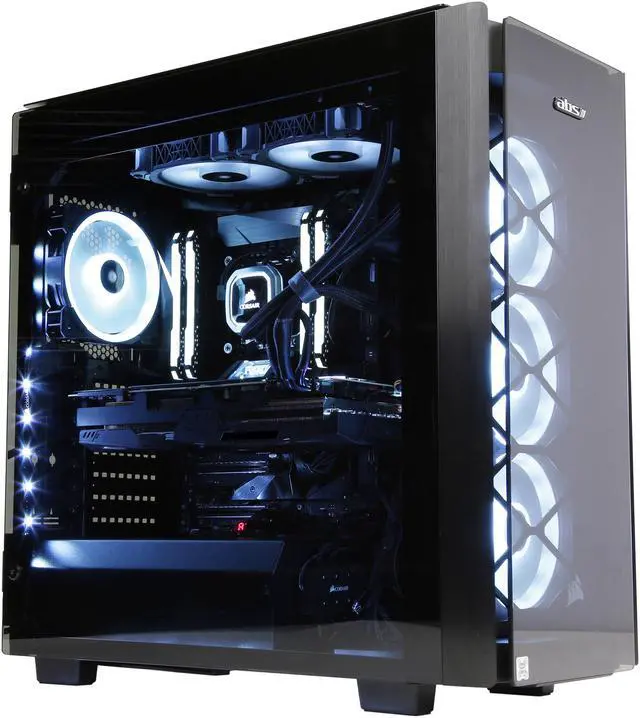 Alt view image 7 of 20 - ABS Obsidian - Intel i9-9900K - Asus ROG Strix GeForce RTX 2080 Ti 11GB GDDR6 - Liquid Cooling (240mm) - 32GB 3200MHz DDR4 - 2TB NVMe SSD - Gaming Desktop PC - Black