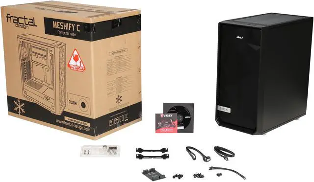 Alt view image 10 of 10 - ABS Forge - Ryzen 7 3800X - Cooler Master Hyper 212 EVO - MSI X570-A Pro Gaming - Fractal Design Meshify C Case - DIY Barebone Gaming Desktop System