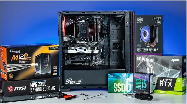 Alt view image 2 of 15 - Level 2 - Intel Core i5 Unlocked GeForce RTX Gaming DIY Kit
