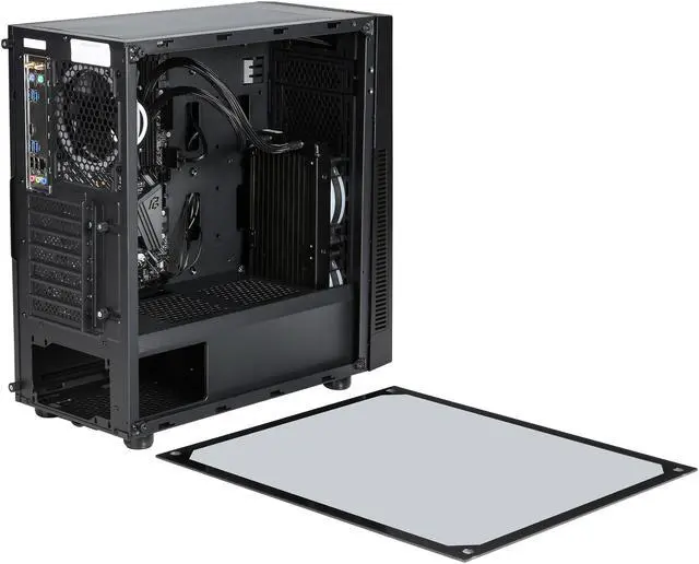 Alt view image 6 of 10 - ABS Forge - Intel i7-9700K - ASRock Z390 Motherboard - 240mm Liquid AIO CPU Cooler - Gamdias ARGUS M1 Black SPCC Mid Tower Computer Case - DIY Barebone Gaming Desktop System