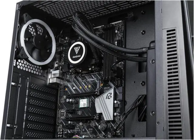 Alt view image 8 of 10 - ABS Forge - Intel i7-9700K - ASRock Z390 Motherboard - 240mm Liquid AIO CPU Cooler - Gamdias ARGUS M1 Black SPCC Mid Tower Computer Case - DIY Barebone Gaming Desktop System
