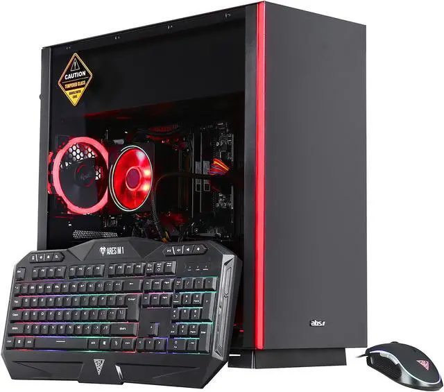 Alt view image 2 of 5 - ABS Prism B - Ryzen 5 3600 - GeForce RTX 2070 Super - 16GB DDR4 3000MHz - 512GB SSD - Gaming Desktop PC