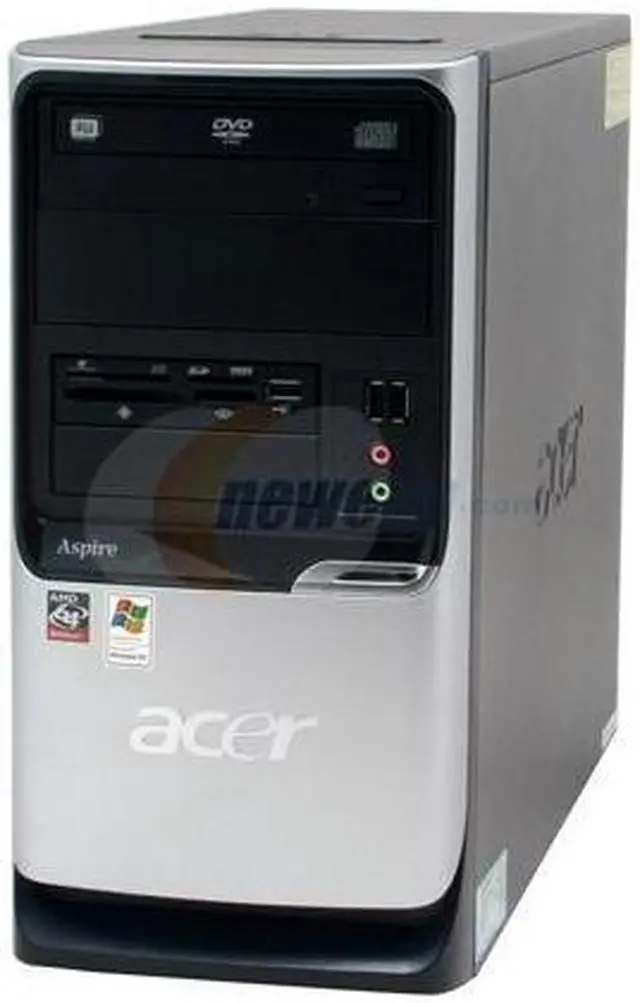 Alt view image 3 of 19 - Acer Desktop PC Aspire AST160-U-A3400 3400+ 512MB DDR 200GB HDD NVIDIA GeForce 6100 Windows XP Home