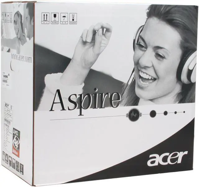 Alt view image 19 of 19 - Acer Desktop PC Aspire AST160-U-A3400 3400+ 512MB DDR 200GB HDD NVIDIA GeForce 6100 Windows XP Home