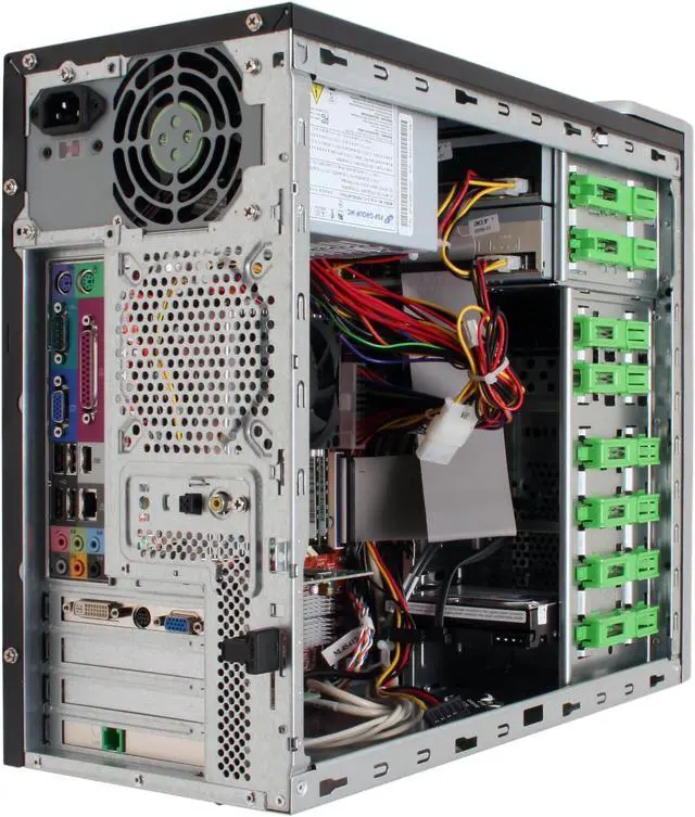 Alt view image 11 of 20 - Acer Desktop PC Aspire ASE360-U-D3801 3800+ (2.00 GHz) 1GB DDR 250GB HDD ATI Radeon X600se Windows XP Media Center