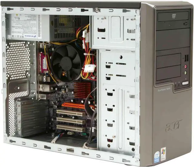 Alt view image 9 of 17 - Acer Desktop PC Power APS285-U-P5170 2.93GHz 512MB DDR 80GB HDD Windows XP Professional