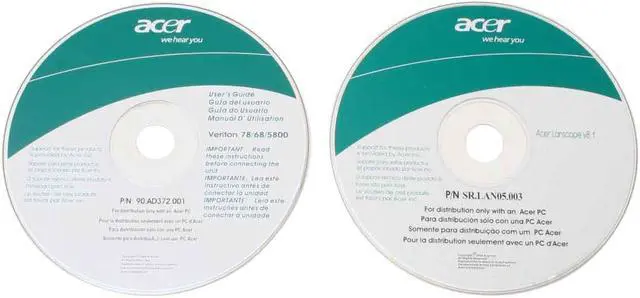 Alt view image 14 of 15 - Acer Desktop PC Veriton VT5800-U-P6302 Intel Pentium 4 631 512MB DDR2 80GB HDD Intel GMA 950 Windows XP Professional