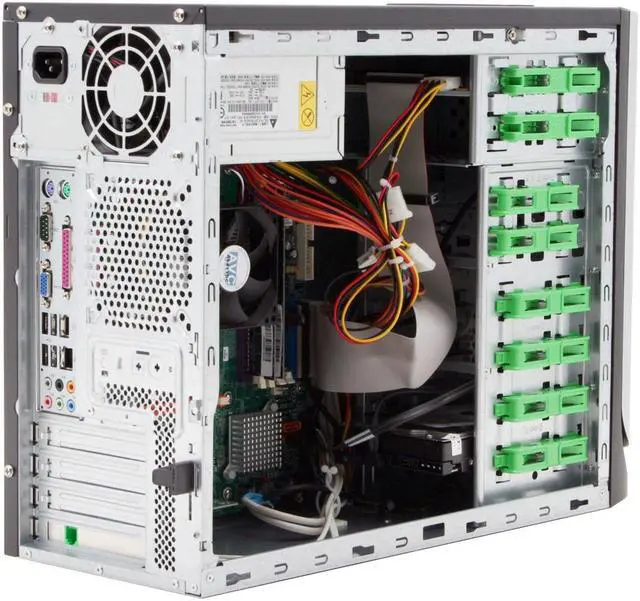 Alt view image 11 of 18 - Acer Desktop PC Aspire AST180-EA381M 3800+ (2.00 GHz) 1GB DDR2 250GB HDD NVIDIA GeForce 6100 Windows XP Media Center