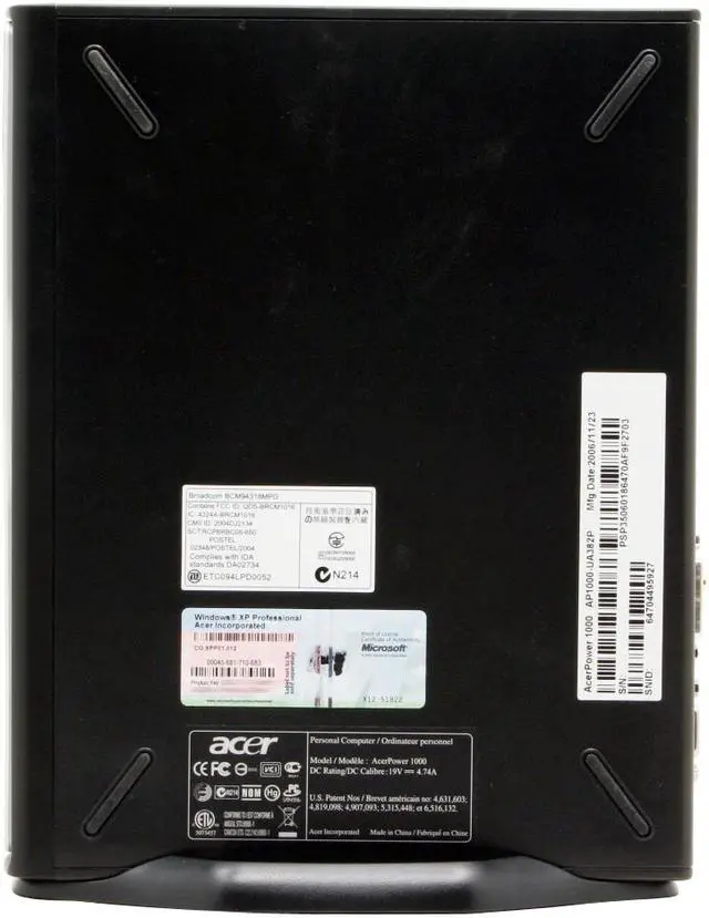 Alt view image 6 of 10 - Acer Desktop PC Power AP1000-UA382P 3800+ (2.00 GHz) 512MB DDR2 80GB HDD NVIDIA GeForce 6150 Windows XP Professional