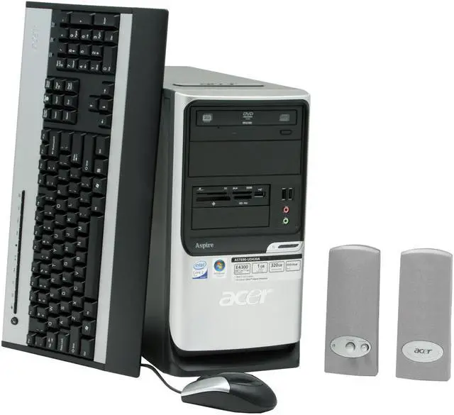 Main image of Acer Desktop PC Aspire AST690-UD430A Intel Core 2 Duo E4300 1GB DDR2 320GB HDD Intel GMA 3000 Windows Vista Home Premium