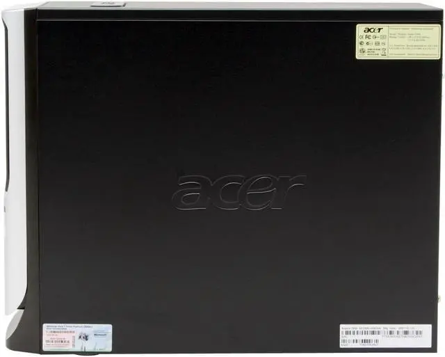 Alt view image 7 of 19 - Acer Desktop PC Aspire AST690-UD430A Intel Core 2 Duo E4300 1GB DDR2 320GB HDD Intel GMA 3000 Windows Vista Home Premium