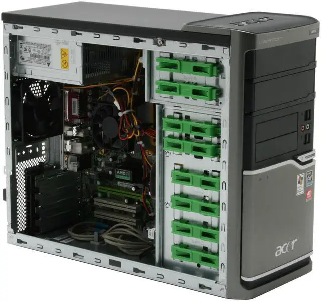 Alt view image 10 of 16 - Acer Desktop PC Veriton VM410-UD5000P 5000+ 2GB DDR2 160GB HDD ATI Radeon X1200 IGP Windows XP Professional