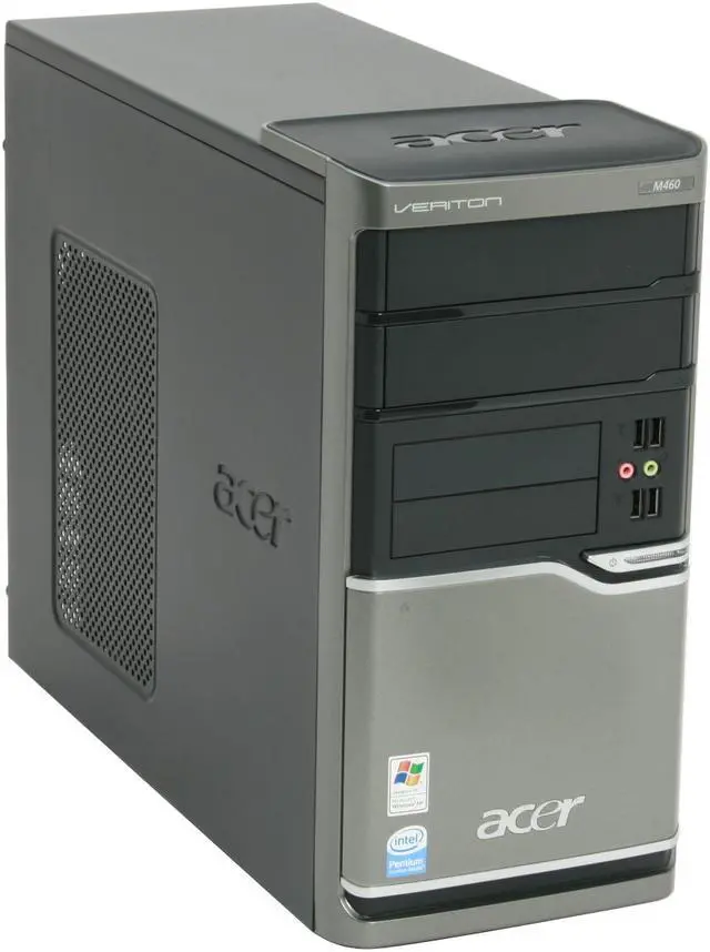 Alt view image 2 of 16 - Acer Desktop PC Veriton VM460-UD2180P Intel Pentium E2180 1GB DDR2 160GB HDD Intel GMA 3100 Windows XP Professional