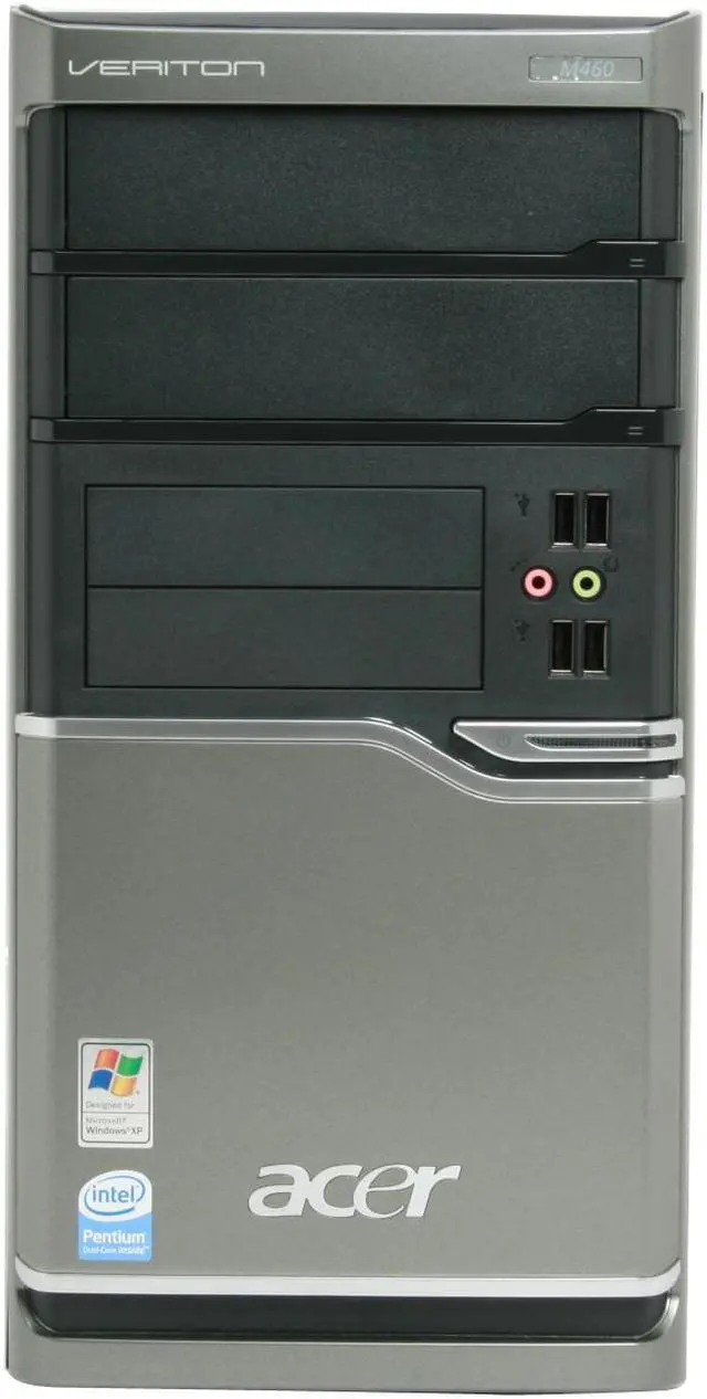 Alt view image 4 of 16 - Acer Desktop PC Veriton VM460-UD2180P Intel Pentium E2180 1GB DDR2 160GB HDD Intel GMA 3100 Windows XP Professional