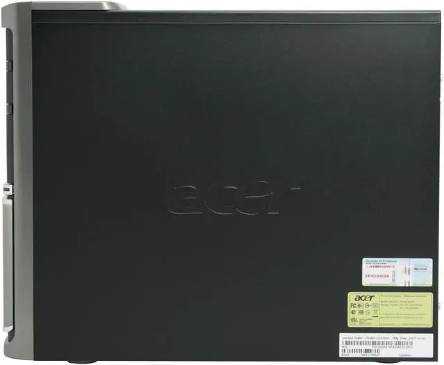 Alt view image 7 of 16 - Acer Desktop PC Veriton VM460-UD2180C Intel Pentium E2180 1GB DDR2 160GB HDD Intel GMA 3100 Windows Vista Business