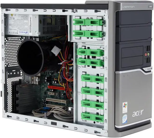 Alt view image 12 of 19 - Acer Desktop PC Veriton VM460-UD4501P Intel Core 2 Duo E4500 2GB DDR2 160GB HDD Intel GMA 3100 Windows XP Professional