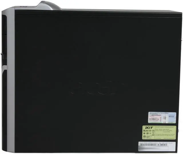 Alt view image 12 of 14 - Acer Desktop PC Aspire AM5620-E5203A Intel Core 2 Quad Q6600 4GB DDR2 750GB HDD ATI Radeon HD 2600 PRO Windows Vista Home Premium (English/French)