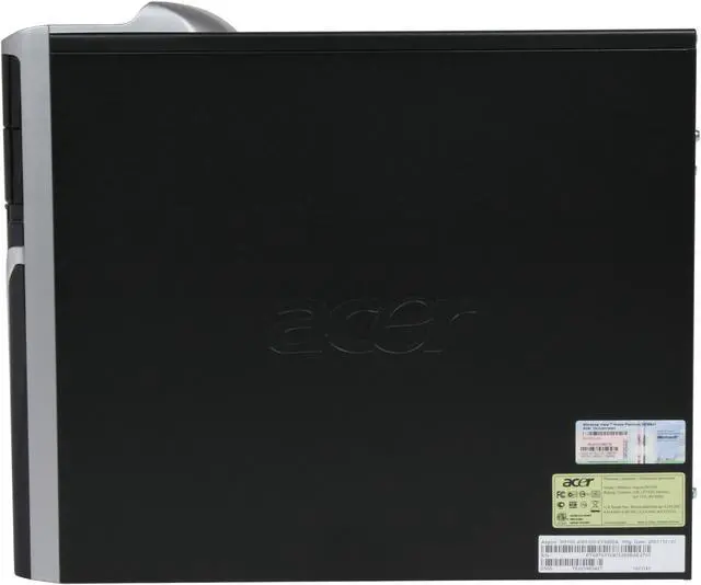 Alt view image 12 of 14 - Acer Desktop PC Aspire AM5100-EF9500A AMD Phenom X4 9500 3GB DDR2 500GB HDD ATI Radeon X1250 IGP Windows Vista Home Premium