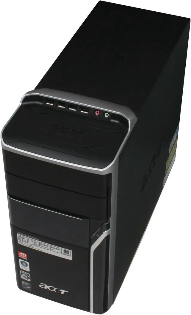 Alt view image 11 of 14 - Acer Desktop PC Aspire AM5100-EF9500A AMD Phenom X4 9500 3GB DDR2 500GB HDD ATI Radeon X1250 IGP Windows Vista Home Premium