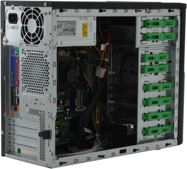 Alt view image 7 of 12 - Acer Desktop PC Aspire AM1100-U1302A 4200+ 1GB DDR2 250GB HDD ATI Radeon X1200 IGP Windows Vista Home Premium