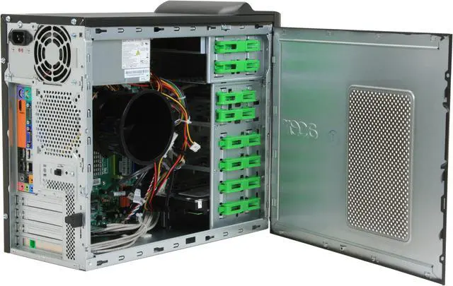 Alt view image 9 of 20 - Acer Desktop PC Aspire AM3641-BE4700A Intel Core 2 Duo E4700 3GB DDR2 320GB HDD NVIDIA GeForce 7100 Windows Vista Home Premium 64-bit (English / French)