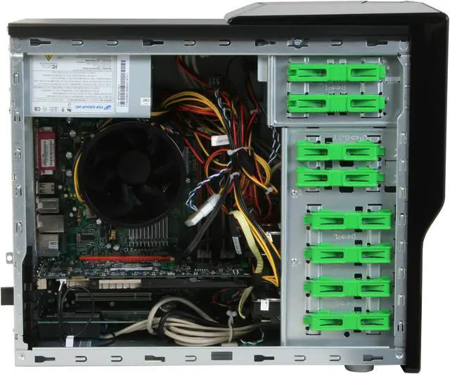 Alt view image 10 of 19 - Acer Desktop PC Aspire AM5621-EQ9300A Intel Core 2 Quad Q9300 8GB DDR2 1.28TB HDD NVIDIA GeForce 9800 GT Windows Vista Home Premium 64-bit (English / French)