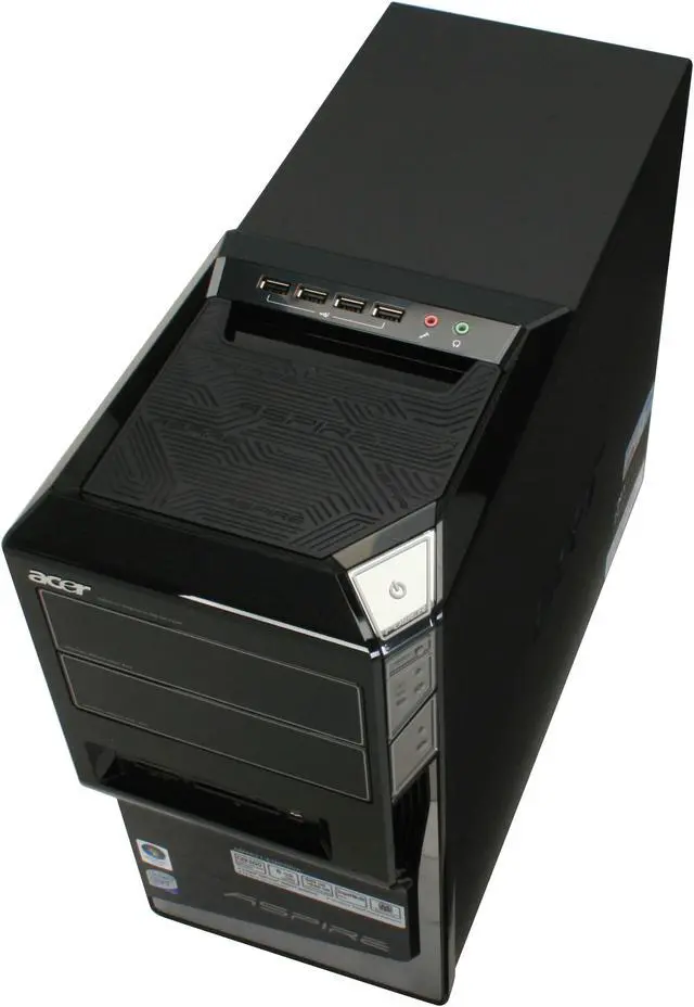 Alt view image 13 of 19 - Acer Desktop PC Aspire AM5621-EQ9300A Intel Core 2 Quad Q9300 8GB DDR2 1.28TB HDD NVIDIA GeForce 9800 GT Windows Vista Home Premium 64-bit (English / French)