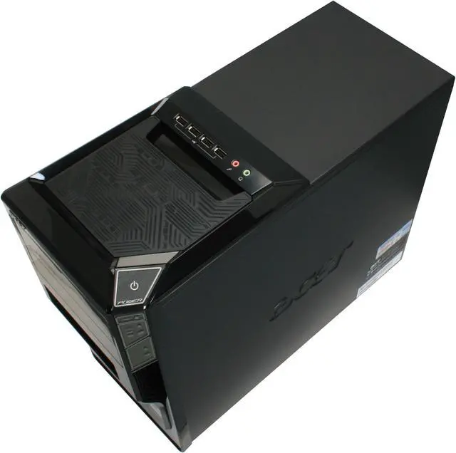 Alt view image 14 of 20 - Acer Desktop PC Aspire AM5201-EF8400A AMD Phenom X3 8400 4GB DDR2 500GB HDD ATI Radeon HD 3200 Windows Vista Home Premium (English/French)