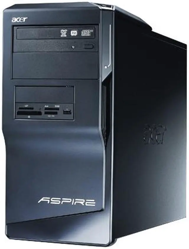 Alt view image 2 of 2 - Acer Desktop PC Aspire AM1641-U1521A Intel Pentium E2180 2GB DDR2 320GB HDD NVIDIA GeForce 7050 Windows Vista Home Premium