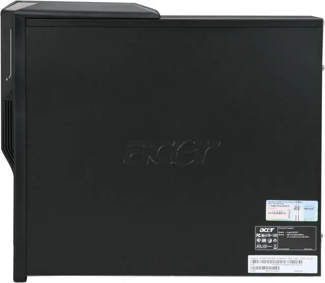 Alt view image 13 of 20 - Acer Desktop PC Aspire AM1641-B1680A Intel Pentium E2200 2GB DDR2 160GB HDD NVIDIA GeForce 7050 Windows Vista Home Premium