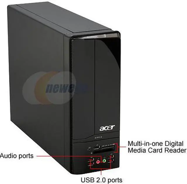 Alt view image 2 of 12 - Acer Desktop PC Aspire AX3200-U3600A AMD Phenom X3 8400 4GB DDR2 320GB HDD Windows Vista Home Premium 64-bit