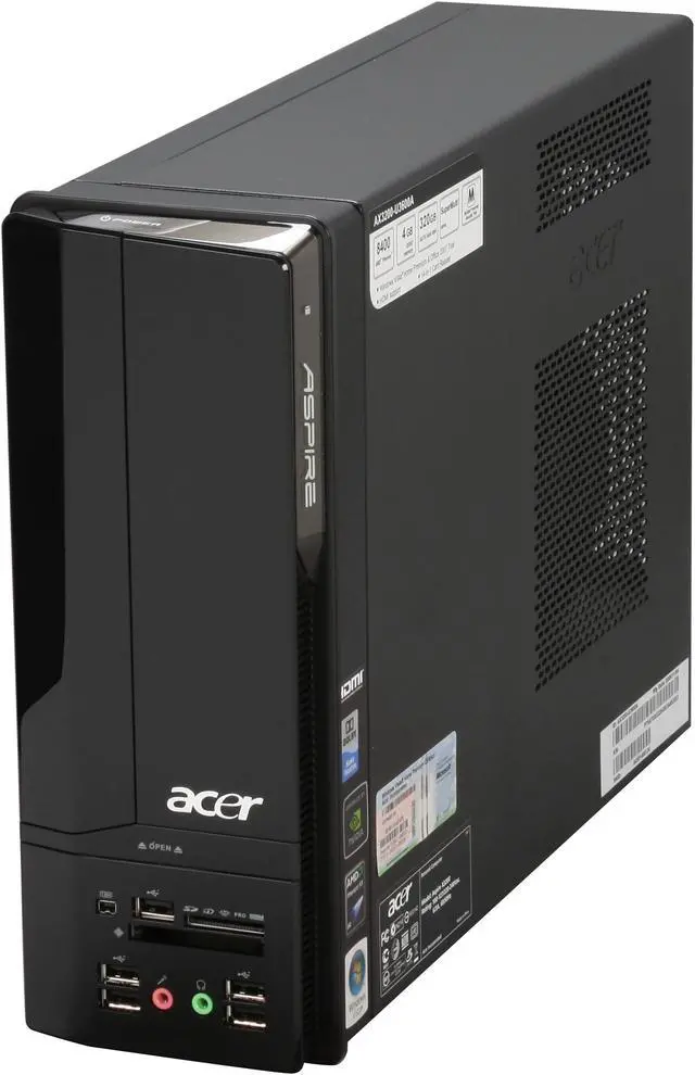 Alt view image 4 of 12 - Acer Desktop PC Aspire AX3200-U3600A AMD Phenom X3 8400 4GB DDR2 320GB HDD Windows Vista Home Premium 64-bit