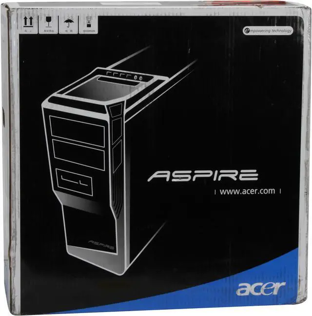 Alt view image 19 of 19 - Acer Desktop PC Aspire AM1201-E1604B AMD Athlon X2 4050e 2GB DDR2 250GB HDD ATI Radeon 2100 IGP Windows Vista Home Basic (English/French)