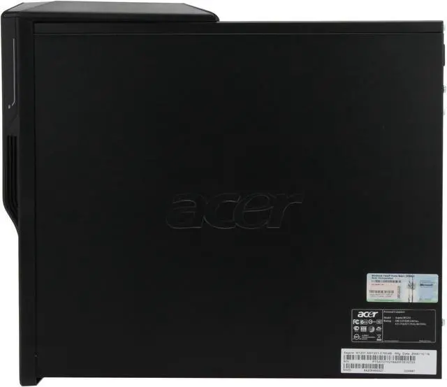 Alt view image 12 of 19 - Acer Desktop PC Aspire AM1201-E1604B AMD Athlon X2 4050e 2GB DDR2 250GB HDD ATI Radeon 2100 IGP Windows Vista Home Basic (English/French)