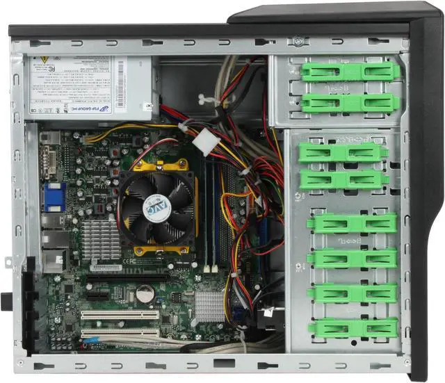 Alt view image 8 of 19 - Acer Desktop PC Aspire AM1201-E1604B AMD Athlon X2 4050e 2GB DDR2 250GB HDD ATI Radeon 2100 IGP Windows Vista Home Basic (English/French)