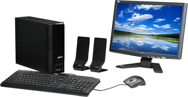 Acer Desktop PC Aspire AX1200 B1602A Athlon LE 1600 2.20GHz 2GB DDR2 160GB HDD NVIDIA GeForce 8200 Windows Vista Home Premium