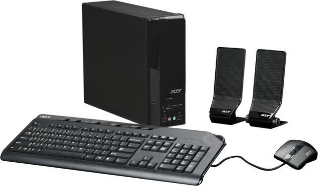 Main image of Acer Desktop PC Aspire AX1700-U3700A Intel Pentium E2220 4GB DDR2 640GB HDD NVIDIA GeForce G100 Windows Vista Home Premium 64-bit