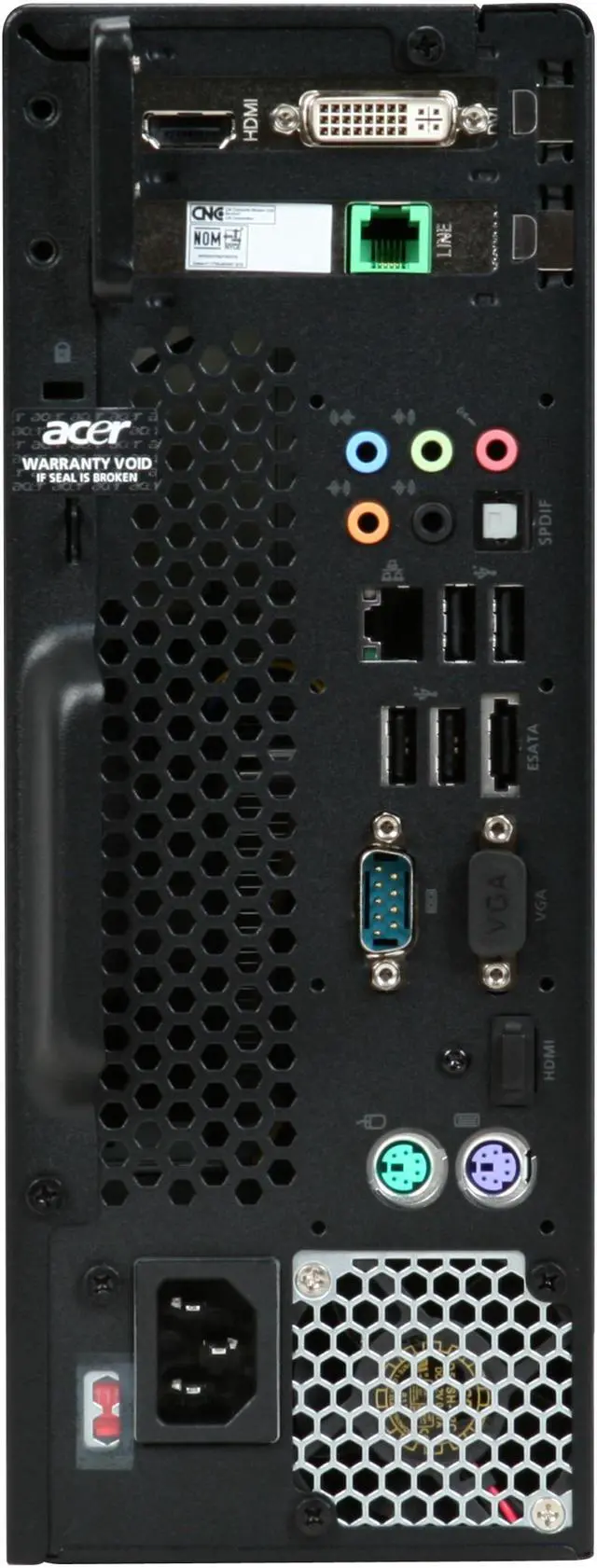Alt view image 14 of 18 - Acer Desktop PC Aspire AX1700-U3700A Intel Pentium E2220 4GB DDR2 640GB HDD NVIDIA GeForce G100 Windows Vista Home Premium 64-bit