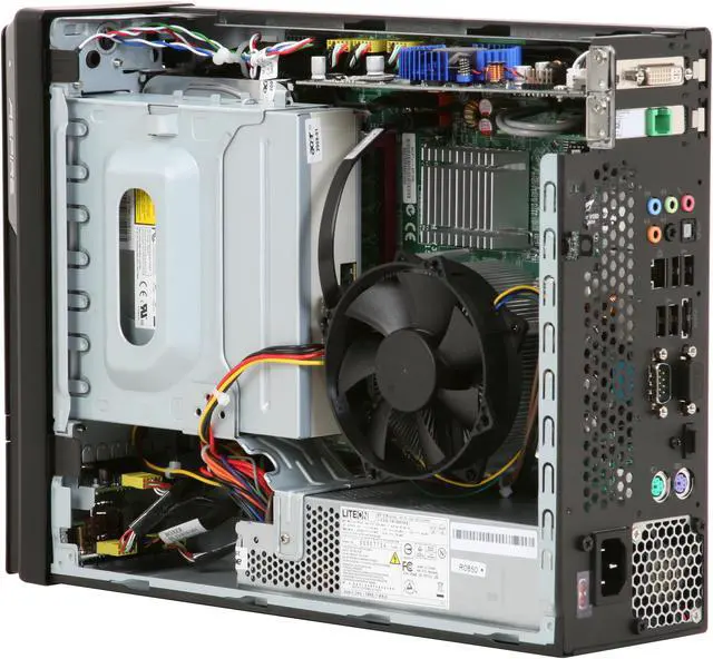 Alt view image 8 of 18 - Acer Desktop PC Aspire AX1700-U3700A Intel Pentium E2220 4GB DDR2 640GB HDD NVIDIA GeForce G100 Windows Vista Home Premium 64-bit